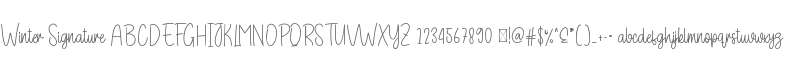 Winter Signature