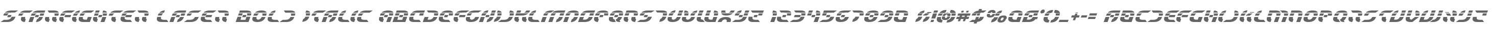 Starfighter Laser Bold Italic