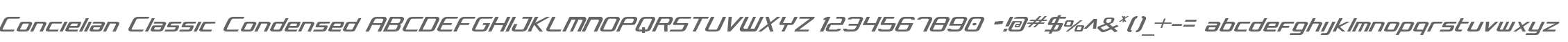 Concielian Classic Condensed