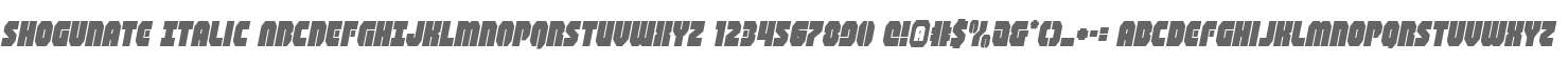 Shogunate Italic