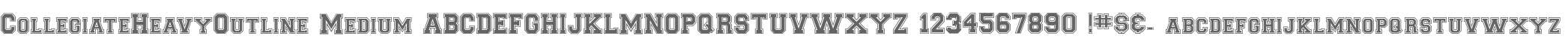 CollegiateHeavyOutline Medium