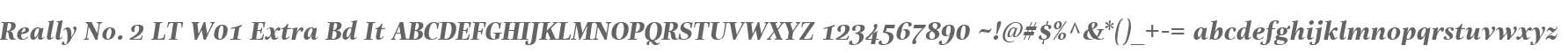 Really No. 2 LT W01 Extra Bd It