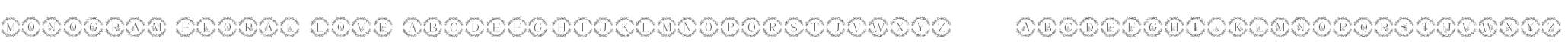 Monogram Floral Love