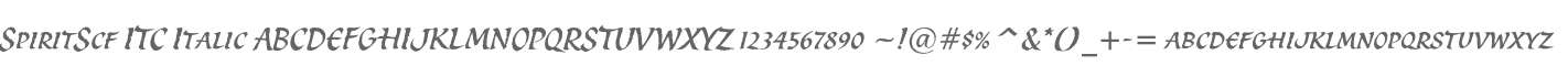 SpiritScf ITC Italic