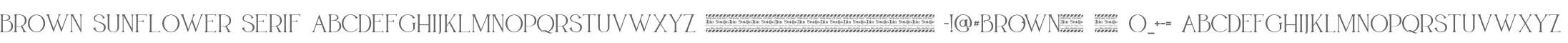 BROWN SUNFLOWER SERIF PERSONAL