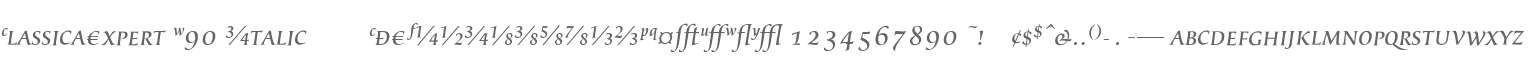 ClassicaExpert W90 Italic