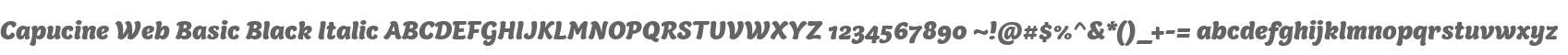 Capucine Web Basic Black Italic