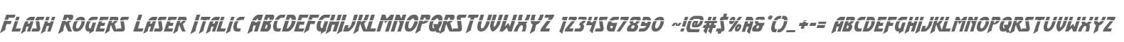 Flash Rogers Laser Italic