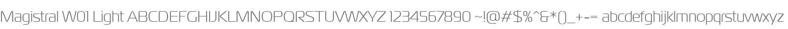 Magistral W01 Light
