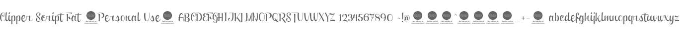 Clipper Script Fat (Personal Use)