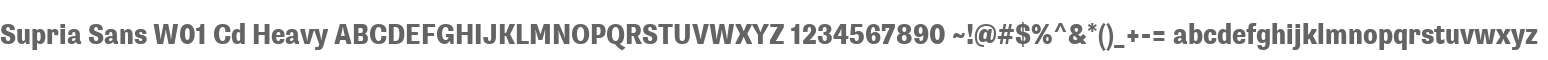 Supria Sans W01 Cd Heavy