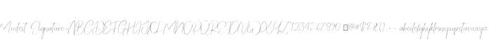 Modest  Signature