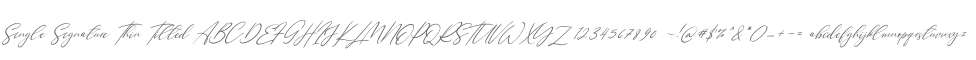 Single Signature Thin Tilted