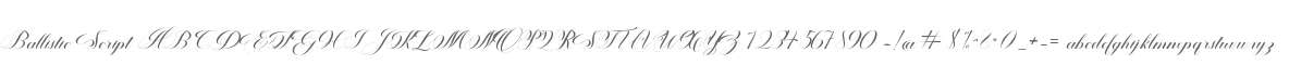 Ballistic Script