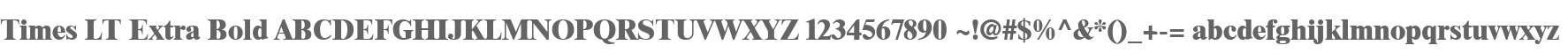 Times LT Extra Bold