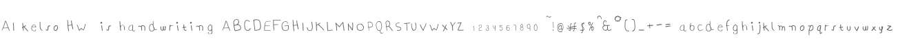 AI kelso HW  is handwriting