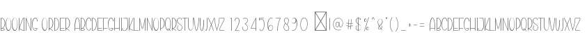 Booking Order