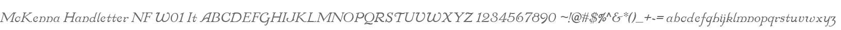 McKenna Handletter NF W01 It