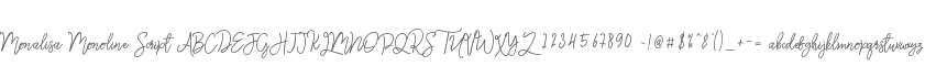 Monalisa Monoline Script