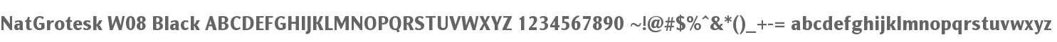 NatGrotesk W08 Black