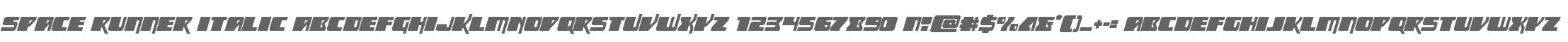 Space Runner Italic