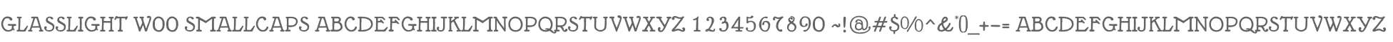 GlassLight W00 Smallcaps