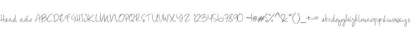 Hand note