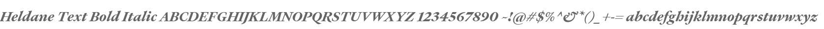Heldane Text Bold Italic