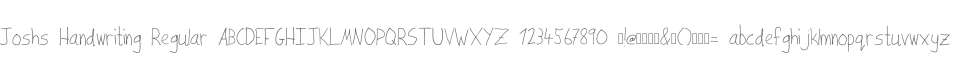 Joshs Handwriting Regular