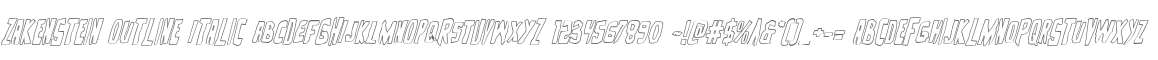 Zakenstein Outline Italic