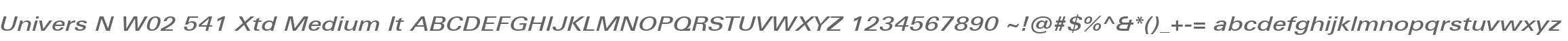 Univers N W02 541 Xtd Medium It