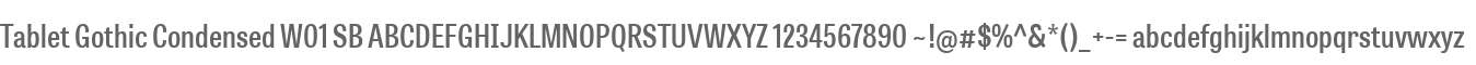 Tablet Gothic Condensed W01 SB