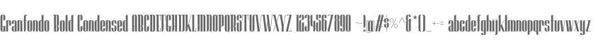 Granfondo Bold Condensed