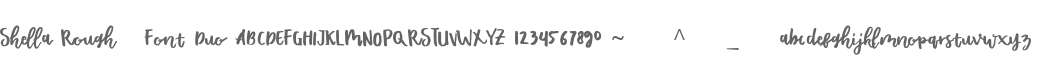 Shella Rough - Font Duo