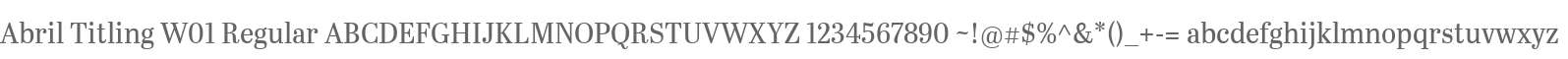 Abril Titling W01 Regular