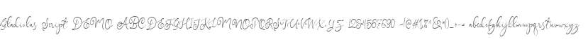 Gladiolus Script DEMO