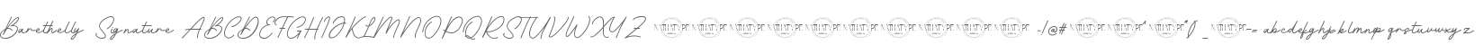 Barethelly Signature