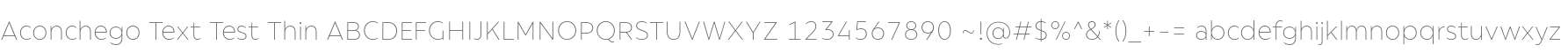 Aconchego Text Test Thin