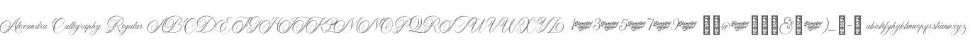 Alexandra Calligraphy