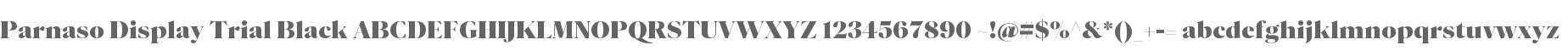 Parnaso Display Trial Black