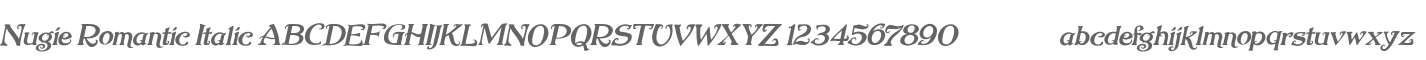 Nugie Romantic Italic