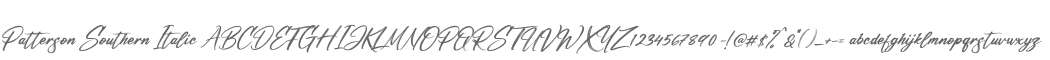 Patterson Southern Italic