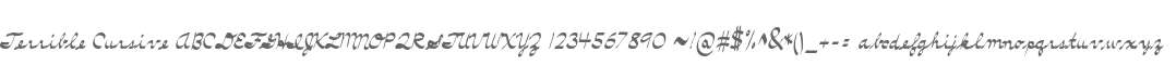 Terrible Cursive