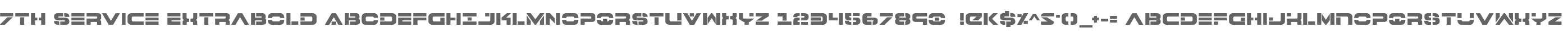 7th Service ExtraBold