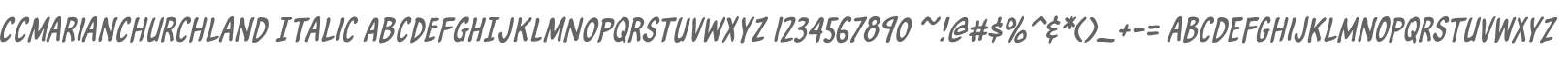 CCMarianChurchland Italic