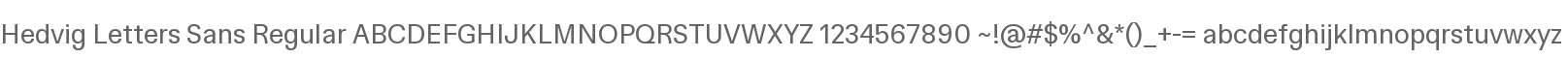 Hedvig Letters Sans