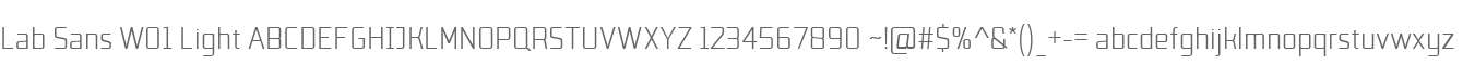 Lab Sans W01 Light