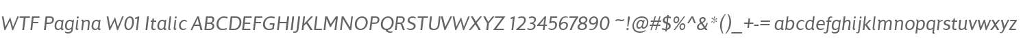 WTF Pagina W01 Italic