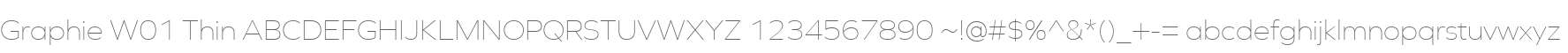 Graphie W01 Thin