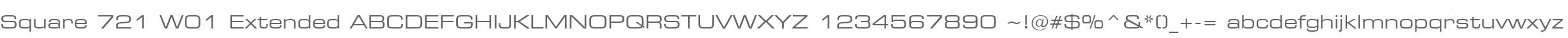 Square 721 W01 Extended
